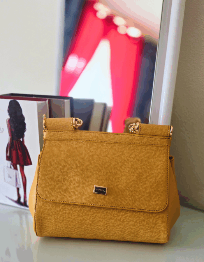 sac jaune moutard