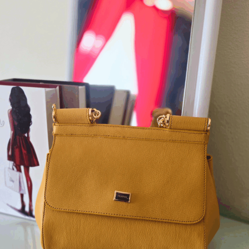 sac jaune moutard